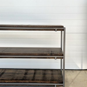 Console Table  | Entryway Table | Industrial Modern Console Table | Shelving | Bookcase