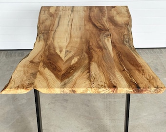 Live Edge Dining Table | Slab Table | Rustic Modern Table | The Rustic Hut