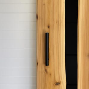 Sauna Door | Custom Door | Live Edge Sauna Door | Glass Sauna Door