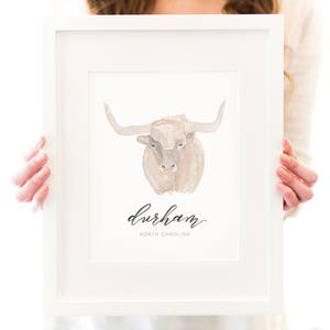 Durham Bull Art Print - Bull City