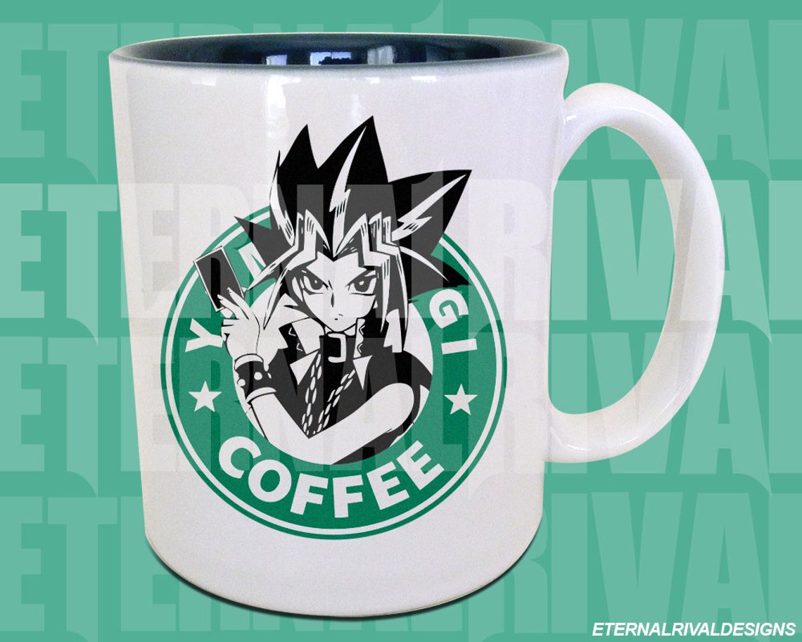 Yami Card Duelist Starbucks Anime Manga Inspired Geek Nerd Etsy