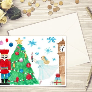 Balé quebra-nozes, quebra-nozes de balé, balé de natal, balé de natal, cartão de natal quebra-nozes, quebra-nozes de natal, cartão quebra-nozes