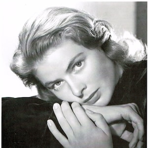 Ingrid Bergman, Giclee Art Print, Hollywood, Celebrities, Old Hollywood, Hollywood Glamour, Home Theater Art, Hollywood Regency, Fine Art