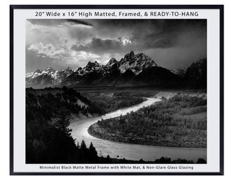 Ansel Adams, The Tetons , Snake River, Wall Art, Tetons and Snake River, Grand Teton, National Park, Wyoming, Tetons Print, Print, Poster