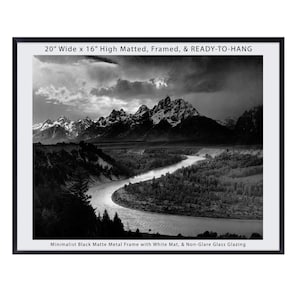Ansel Adams, The Tetons , Snake River, Wall Art, Tetons and Snake River, Grand Teton, National Park, Wyoming, Tetons Print, Print, Poster
