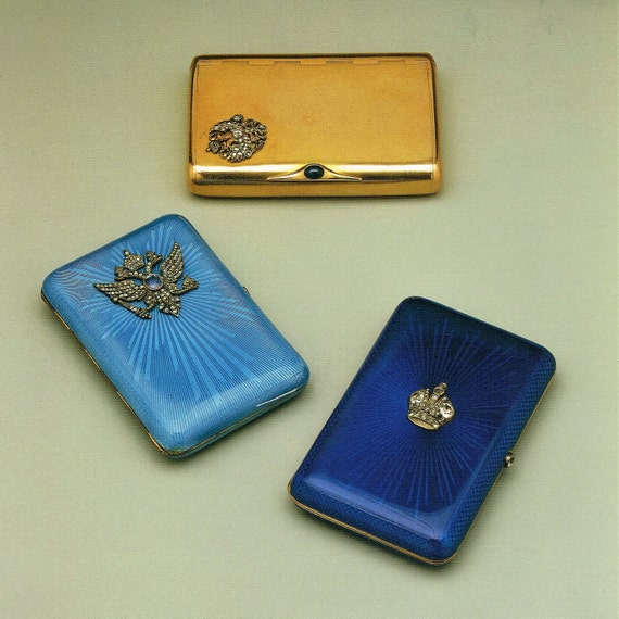 Faberge, Giclee Art Print, Gold, Imperial Cigarette Case, Imperial Eagle, Cigarette  Case, Castenskiold Cigarette Case, Russian Artwork