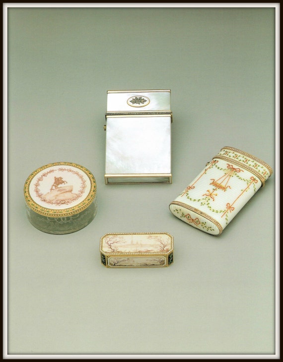 Faberge Print, Iridescent Card Case, Louis XVI Cigarette Case