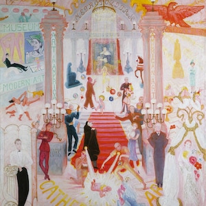 The Cathedrals of Art, Florine Stettheimer, Metropolitan Museum of Art, Museum of Modern Art, Stettheimer Florine, Whitney Museum of Art
