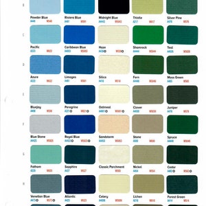 May include: A color chart with 100 paint colors organized in a grid. Each color is labeled with a name and a number. The colors range from light to dark, and from cool to warm.