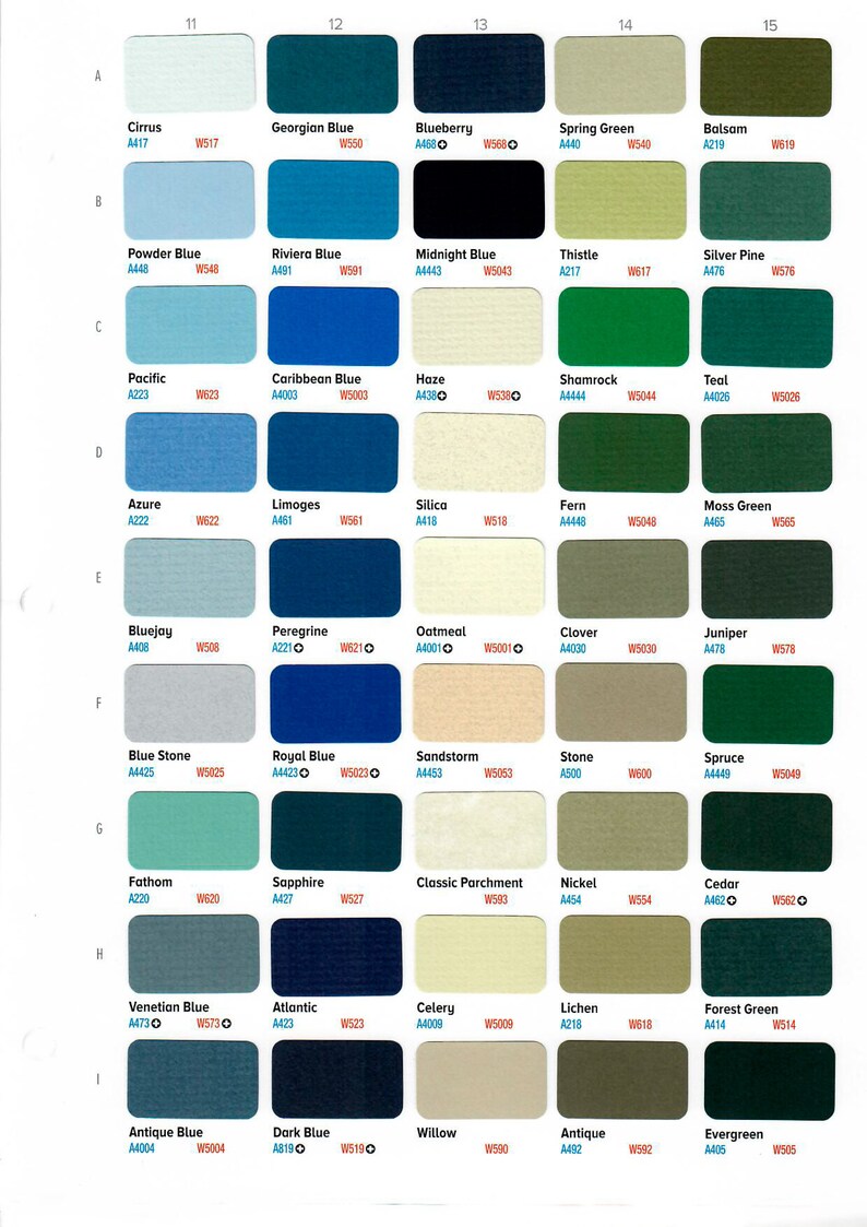 May include: A color chart with 100 paint colors organized in a grid. Each color is labeled with a name and a number. The colors range from light to dark, and from cool to warm.