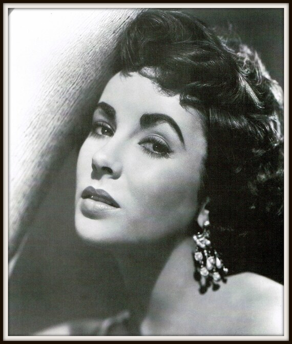 Elizabeth Taylor, Hollywood, Celebrities, Giclee Print, Old