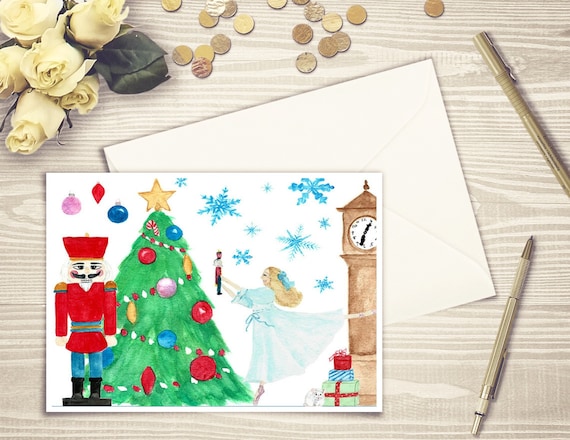 Nutcracker Ballet, Ballet Nutcracker, Christmas Ballet, Ballet Christmas, Christmas Card Nutcracker, Nutcracker Christmas, Nutcracker Card