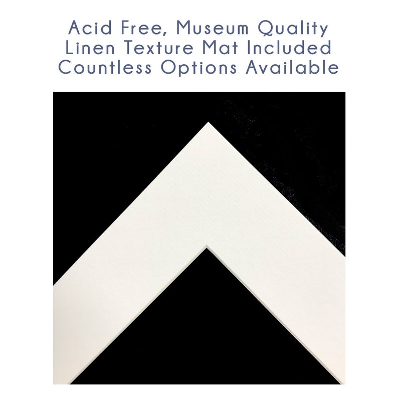 16x20 Gallery Frame Simple Black Metal Frame Includes Mat Etsy