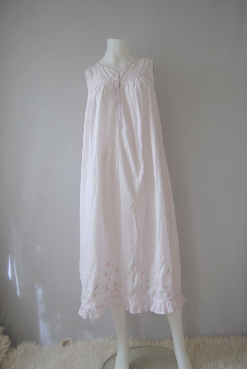 Victorian inspired cotton gauze nightgown with embroidered Etsy