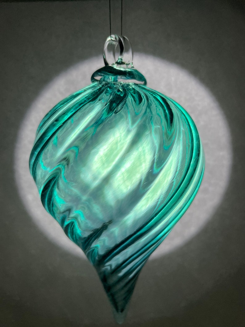 Blown Glass Optic Ornaments image 4