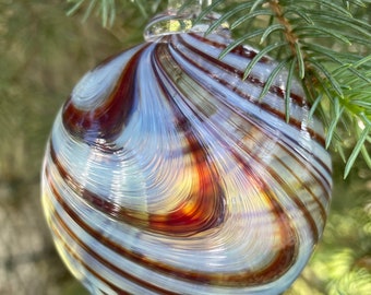 Feather Twist Glass Ornaments