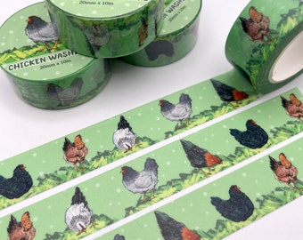 Cinta washi de pollo