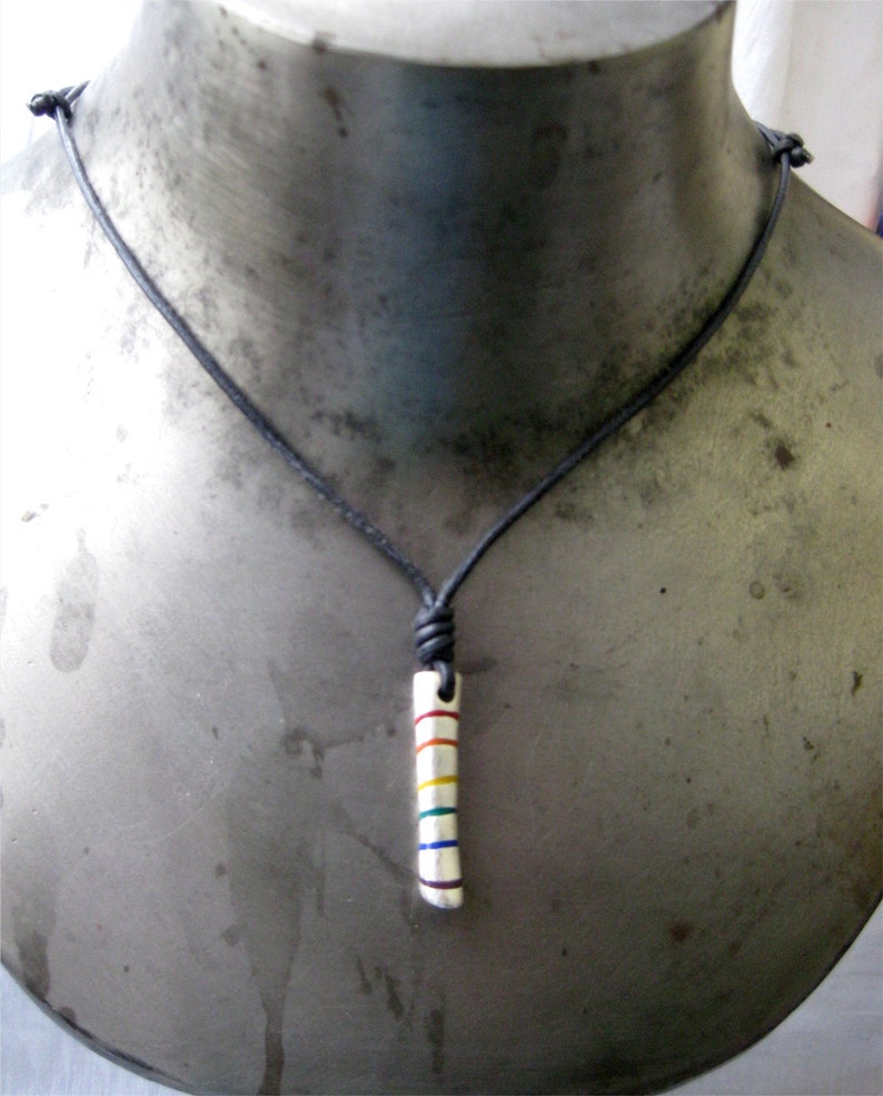 Silberanhänger Rainbow Stick Regenbogen LGBT Pride Schmuck Bild 4