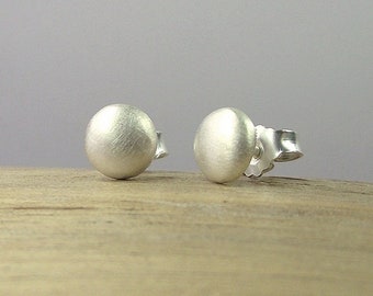 Knop - Oorknop paar Zilver 925, ronde knop voor het oor