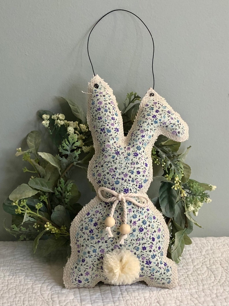 Easter Bunny Wall Decor Farmhouse cottage Core Door Bunny Etsy