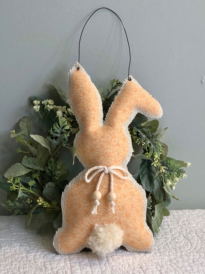 Easter Bunny Wall Decor Farmhouse cottage Core Door Bunny Etsy