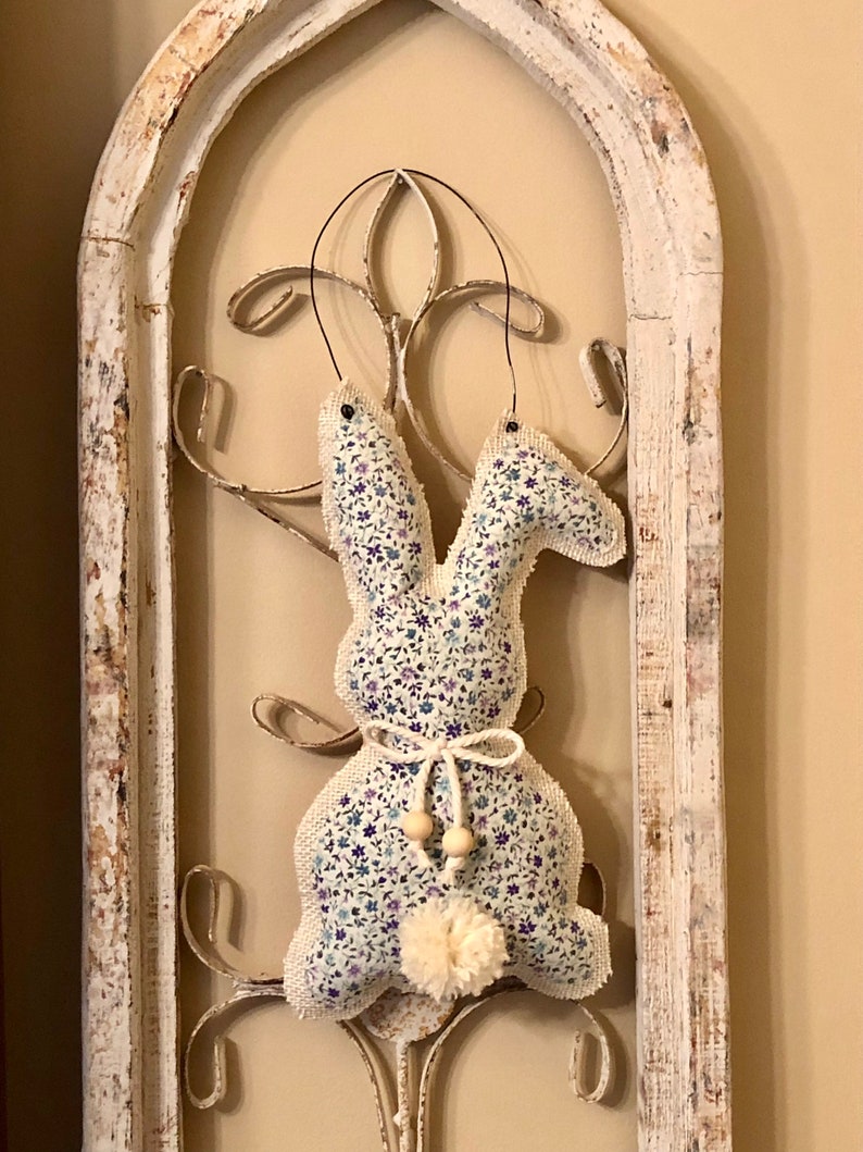 Easter Bunny Wall Decor Farmhouse cottage Core Door Bunny Etsy