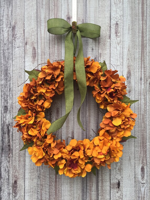 Thanksgiving Decorations For The Home Fall Wreaths For Front Door Autumn Wreath Thanksgiving Wreath Fall Hydrangea Wreath