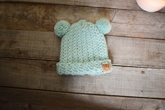 baby hat bear ears