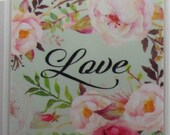Ceramic Tile Coaster - Live Love - Set of 4 - Personalized Coaster - Bar Coaster - Coasters - Stone Coaster - Tile Coaster - Marble Coaster