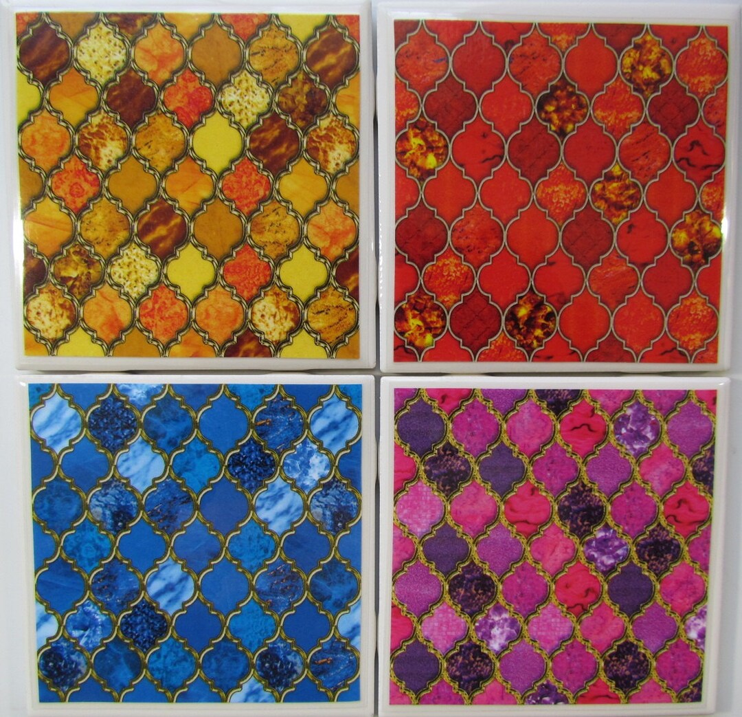 Windows 4 X 4 Ceramic Coasters set of 4 Drink/bar Coasters Cup Coasters