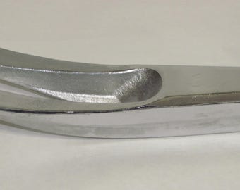 36-Zoll-Halligan / Hooligan-Bar für Feuer und Rettung. Für Feuerwehrleute und Ersthelfer. Gehärteter Kohlenstoffstahl. 11 Pfund, Nickle-Finish.