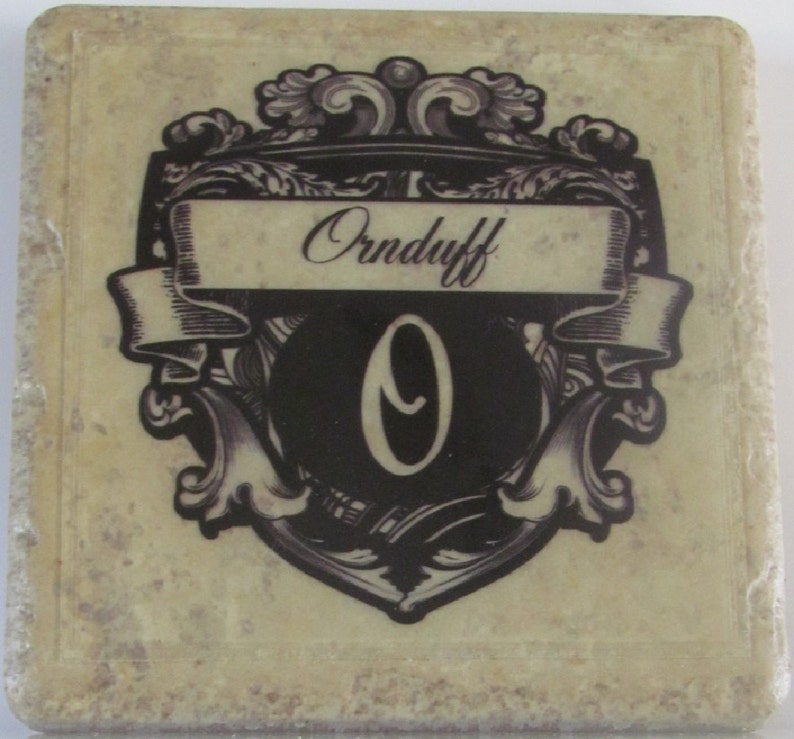 Cup Coaster Stone Coaster Drink Bar Coaster Tile Coaster Name /& Initial Set of 4 Ceramic Tile Personalized Stone Coasters
