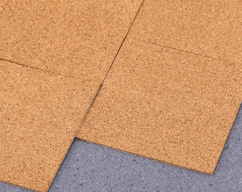 110 Count -  4&quot; x 4&quot;  Self Adhesive Cork for Coasters - For Wood, Stone and Ceramic Tile.