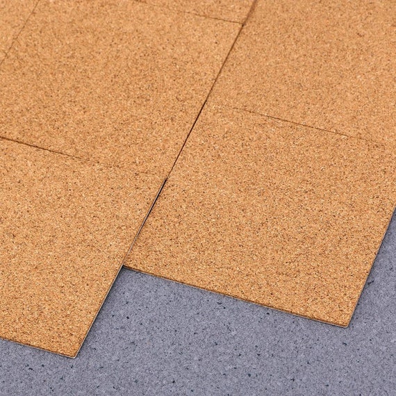 110 Count 4 X 4 Self Adhesive Cork for Coasters for Wood, Stone and Ceramic  Tile. 