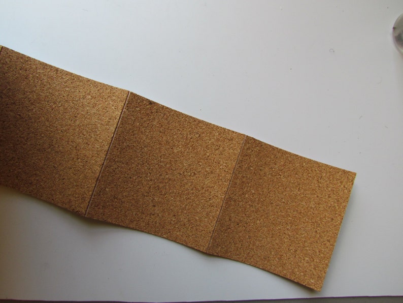 40 Self Adhesive Backed Cork Squares for Coasters. 4 X Etsy