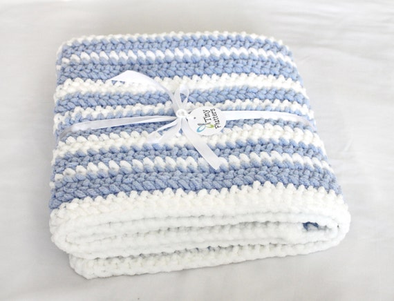 blue baby blanket
