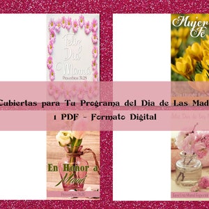 4 Cubiertas-Portadas para tu Programa Especial del Día de las Madres