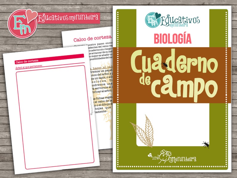 Cuaderno de campo imprimible para niños español imagen 1