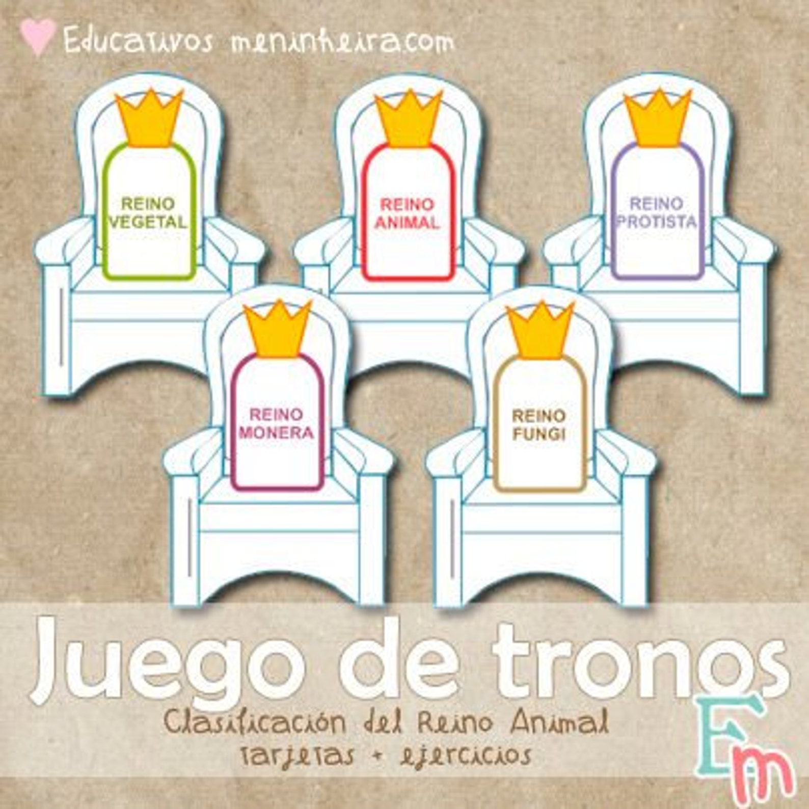 Cards Animal Kingdom Classification Spanish | Etsy
