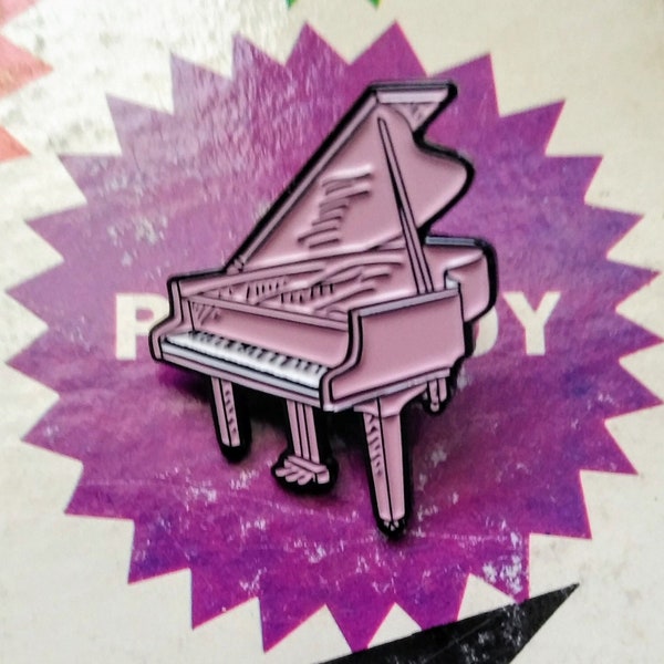 ReTro PINK GRAND PIANO, Enamel Pin, Music Lover Appreciation Society, Backpack Pin, Hat Pin, Shoe Pin, Liberace Pins