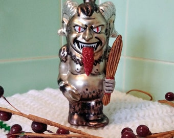 KRAMPUS HALLOWEEN ORNAMENT, Anthropomorphic, Halloween, Santa Anthesis, Demon Goat, Devil, Satyr, Folklore, Samhain, Saint Nicholas