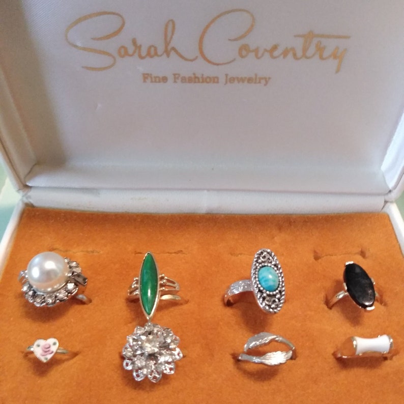 Sarah Coventry FINE FASHION RINGS Eight Different Styles Etsy