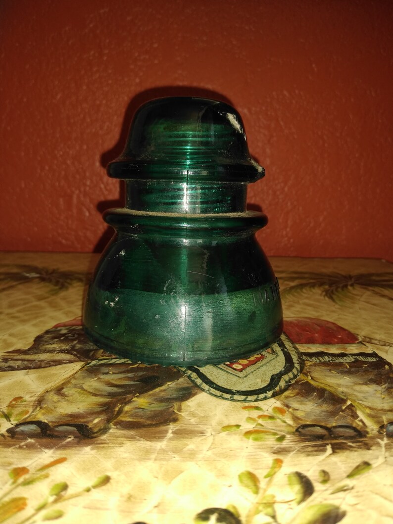 Vintage Hemingray Double Petticoat Glass Insulator 3 5/8 Etsy