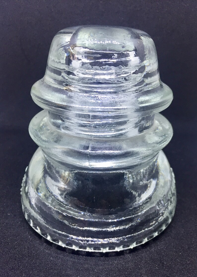 Insulator Glass HEMINGRAY 42 Clear Short Mold VARIANT Etsy
