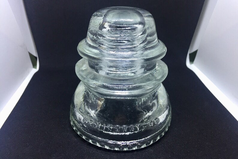 Insulator Glass HEMINGRAY 42 Clear Short Mold VARIANT Etsy