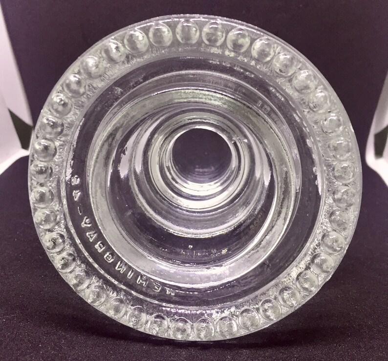 Insulator Glass HEMINGRAY 42 Clear Short Mold VARIANT Etsy