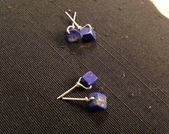 Lapis Lazuli Stud Earrings