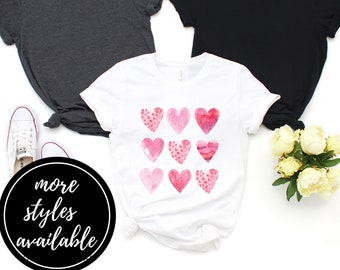 Heart | Love | Valentines Day Adult Tee | Heart Shirt | V-Day | Valentines | Minimalist | Matchy matchy | Mom and mini set