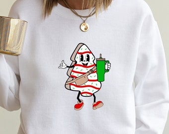 Boojee Looking Like a Snack Shirt, Boojee Christmas Sweatshirt, Christmas Tree Cake Shirt, Holiday Gifts For Women, Funny Christmas Sweater
