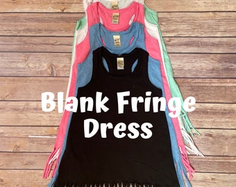 Blank Kavio Fringe Dress Swimsuit Coverup BLANK DRESS no DESIGN  Beach Cover Up  Fringe Dress  Summer Dress  Baby Toddler Fringe Dress